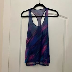 Nike Dri-Fit Purple Blue Pink Tank Size S